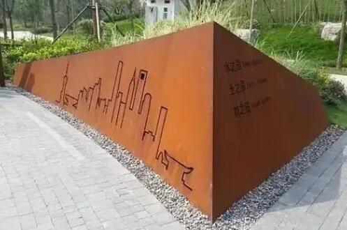 高明耐候钢挡土墙